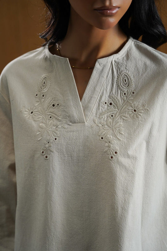 OATMEAL ORGANIC COTTON SHIRT
