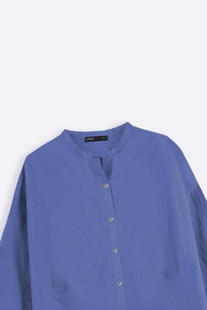 BLUE EVERYDAY FEATHER COTTON TUNIC