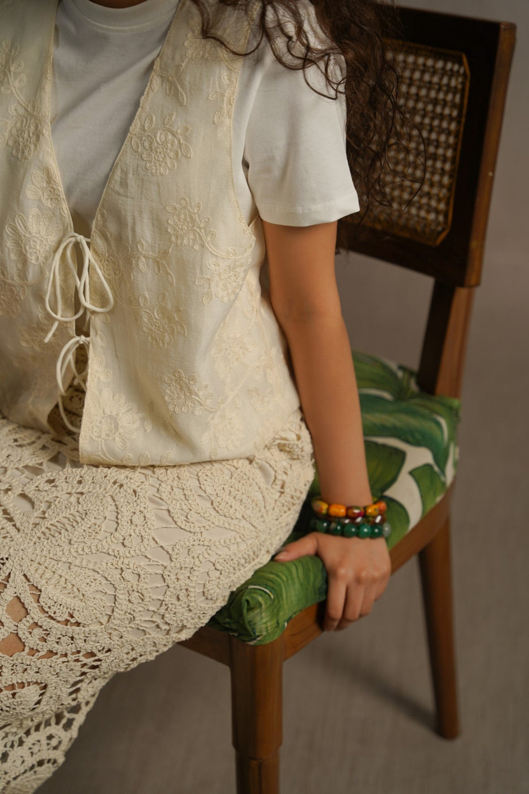 OFF WHITE IVORY ARTISAN VEST