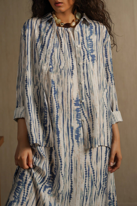 BLUE MONO TIDE SHIRT