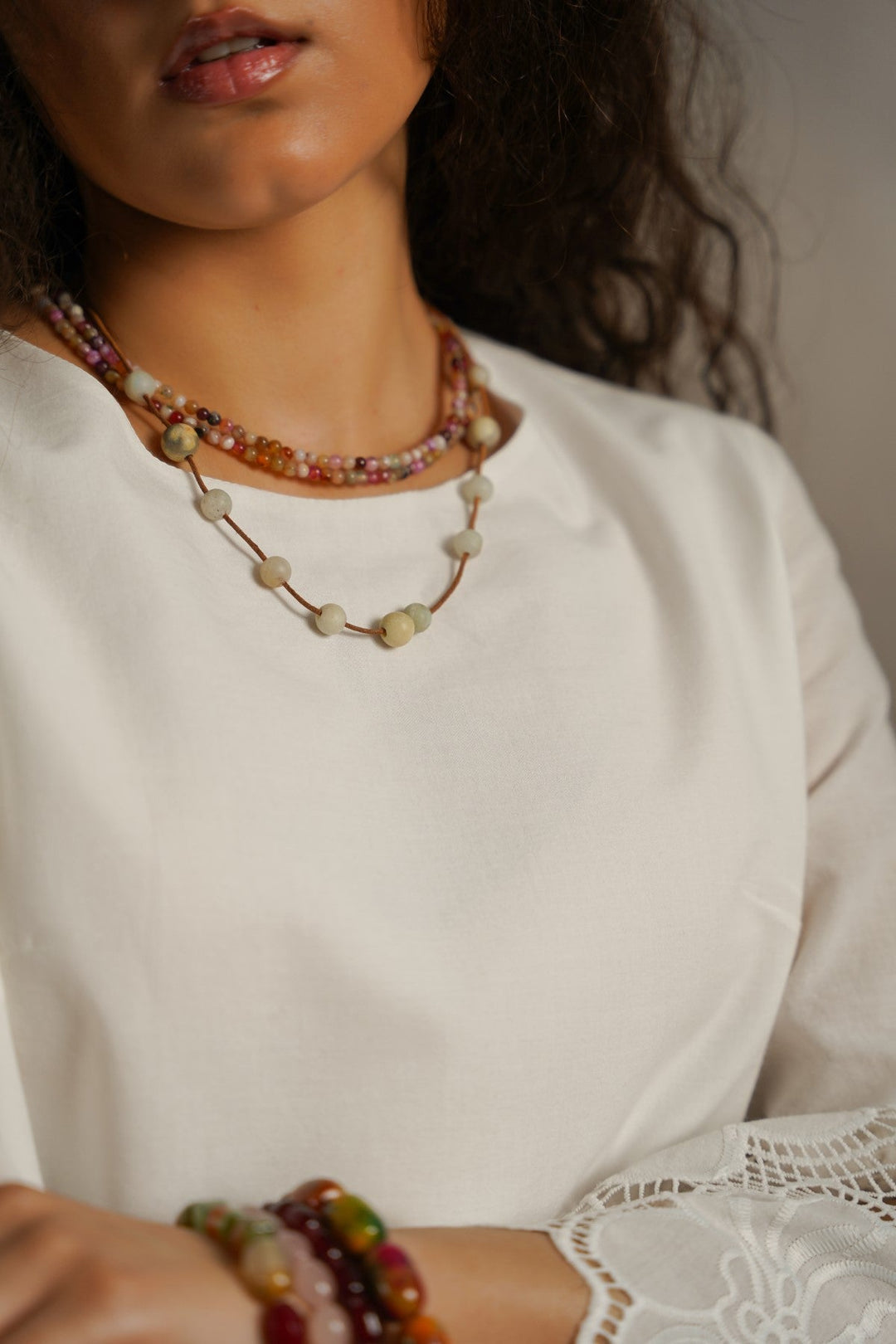 WHITE BOTANICAL CUTWORK TOP