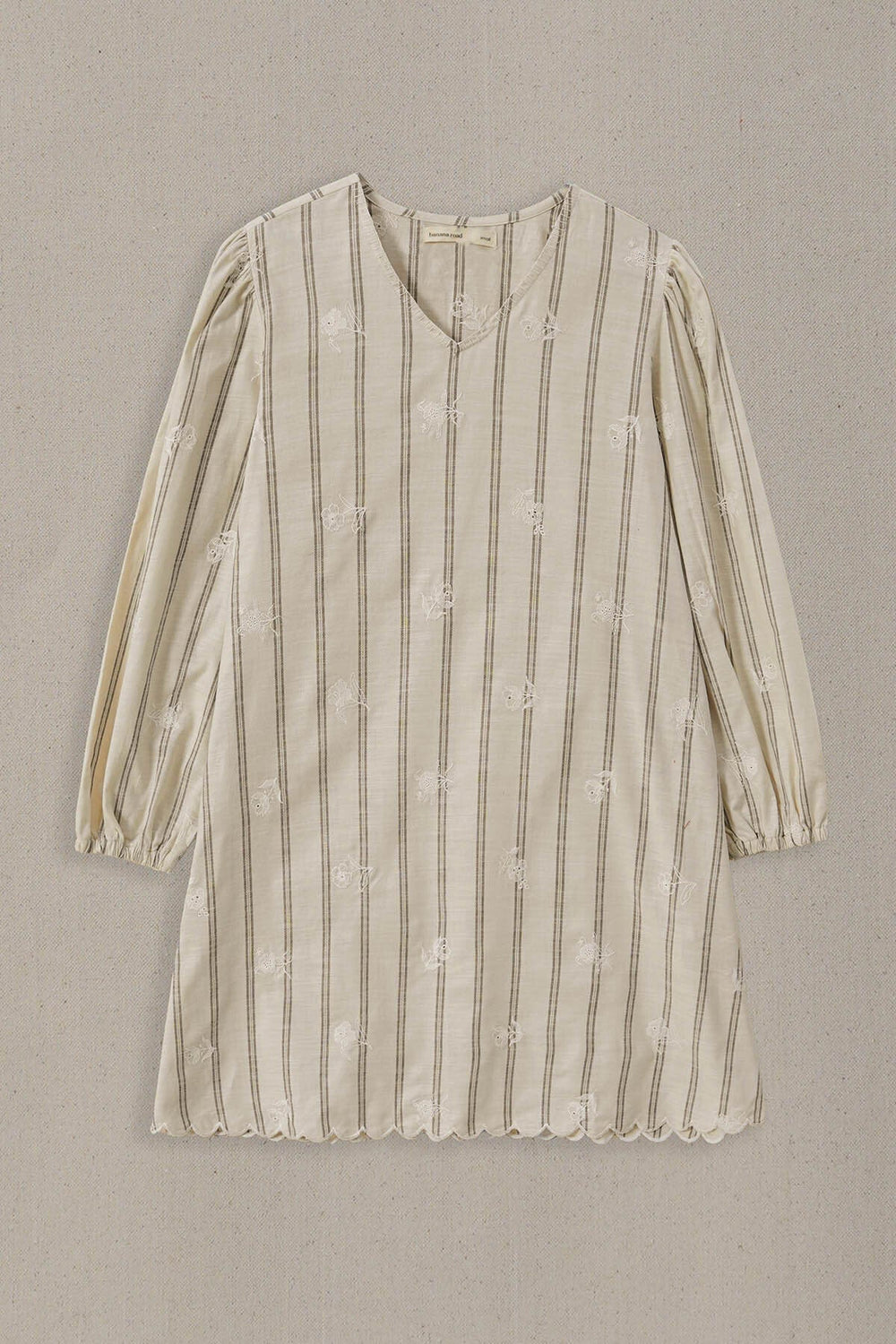 OFF WHITE COASTAL STRIPED TUNIC