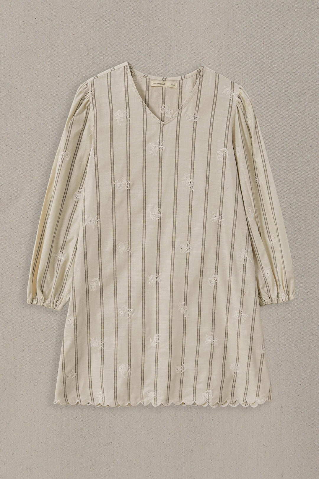 OFF WHITE COASTAL STRIPED TUNIC