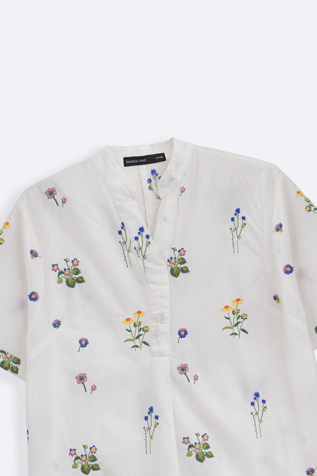 WHITE DITSY FLORAL SHIRT
