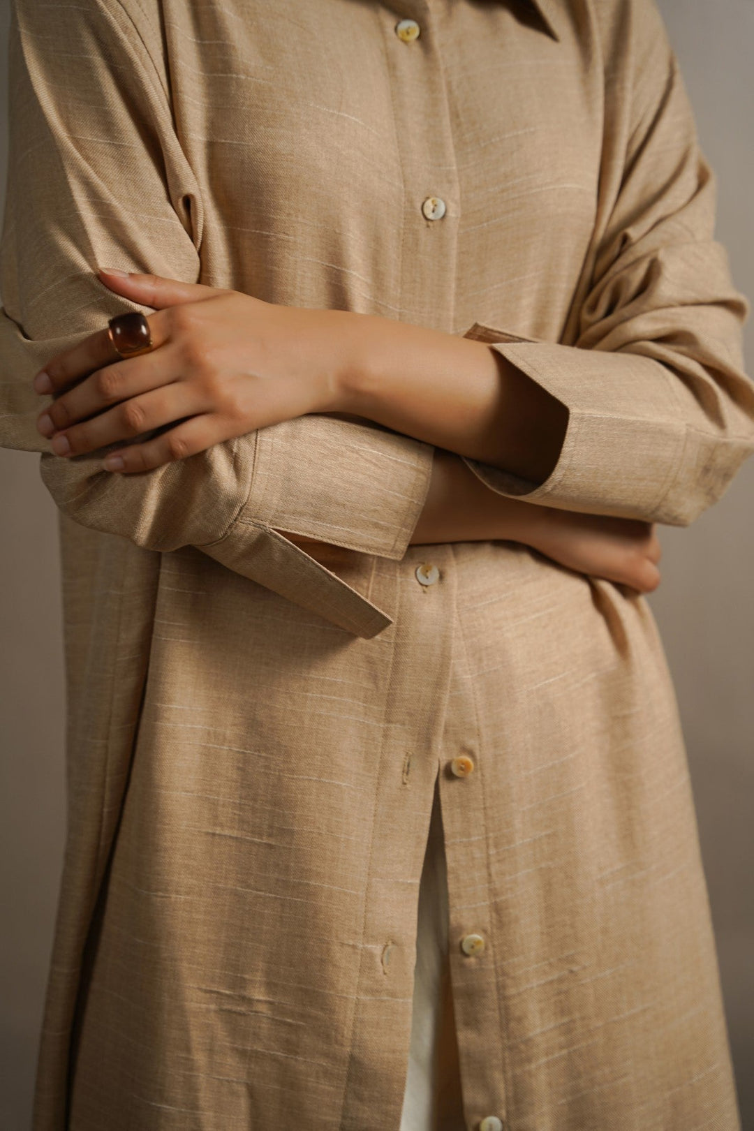 BEIGE STONE COAST LONG TUNIC