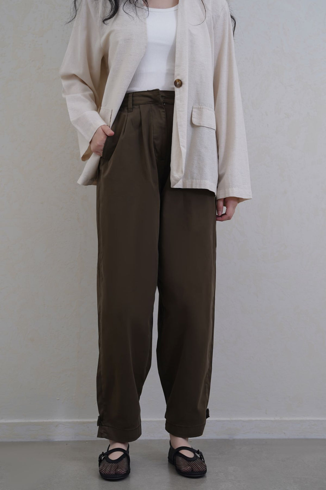MOM  STRAIGHT PANTS