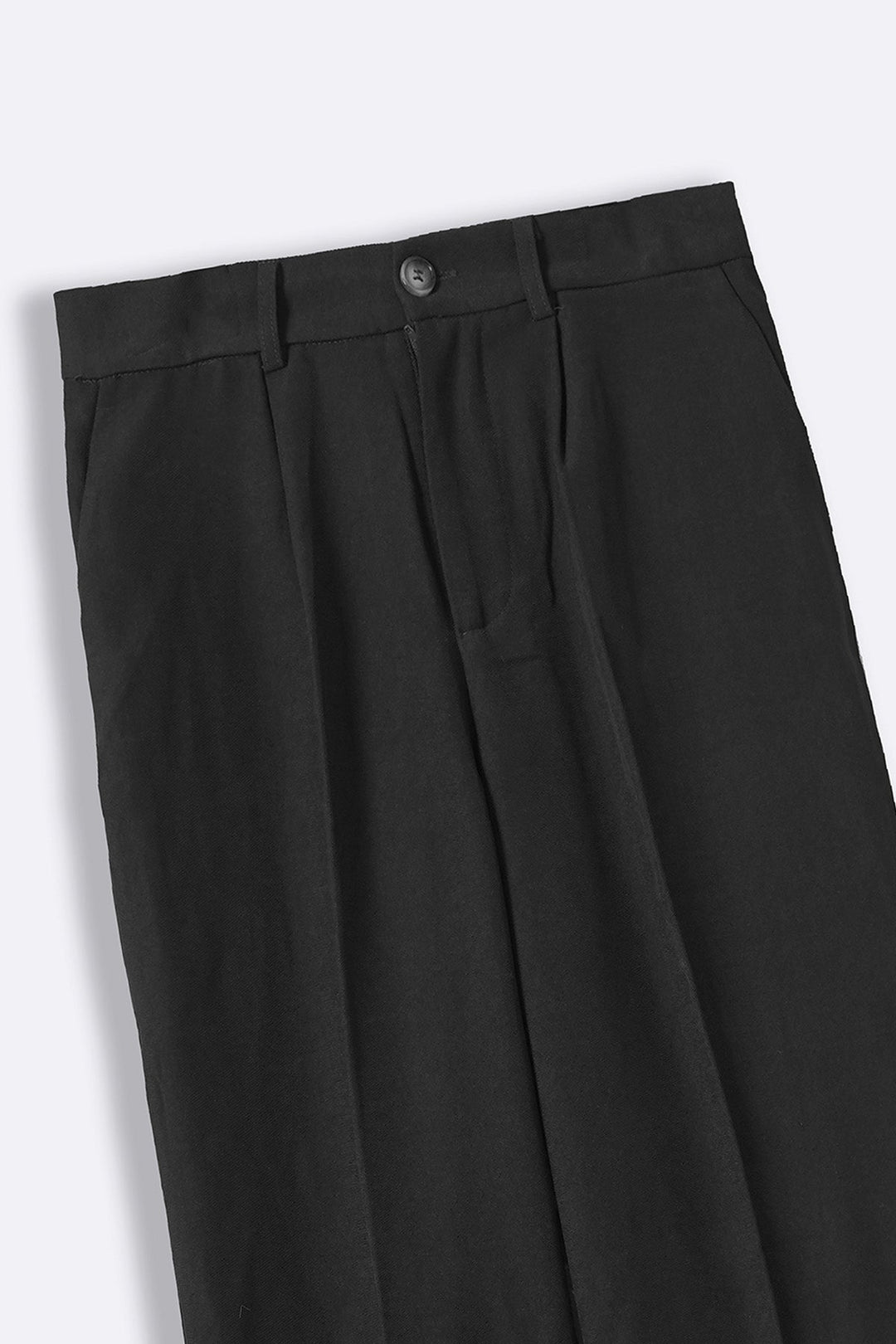BLACK TAILORED EASY PANTS