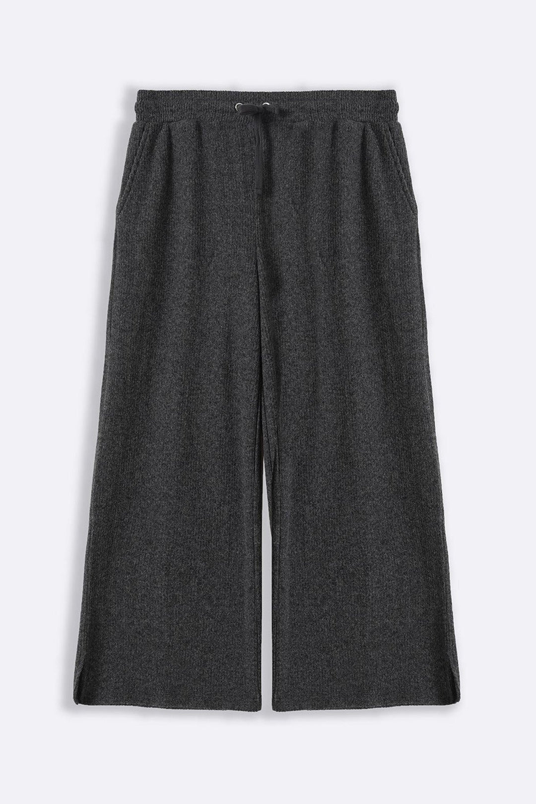 DARK GREY RIBBED TROUSERS