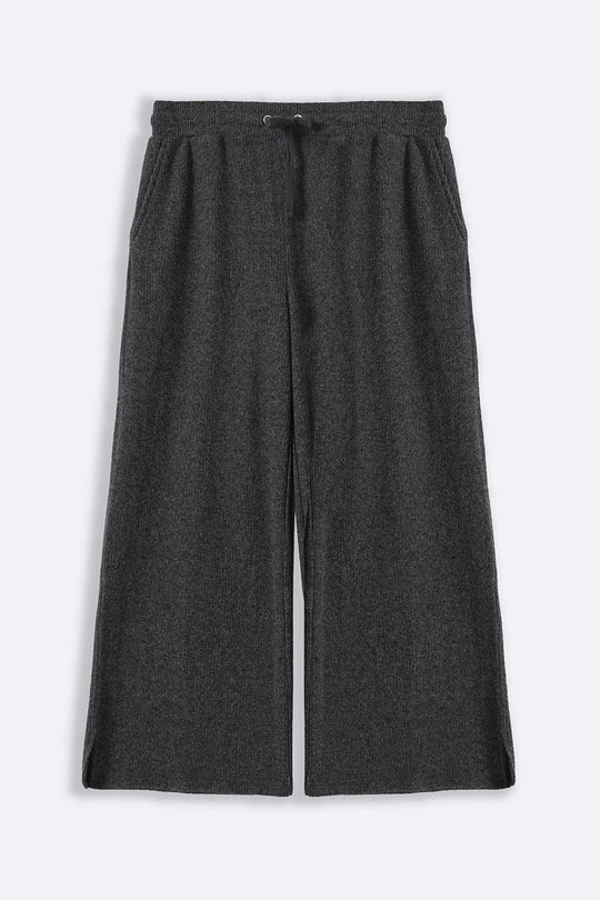DARK GREY RIBBED TROUSERS