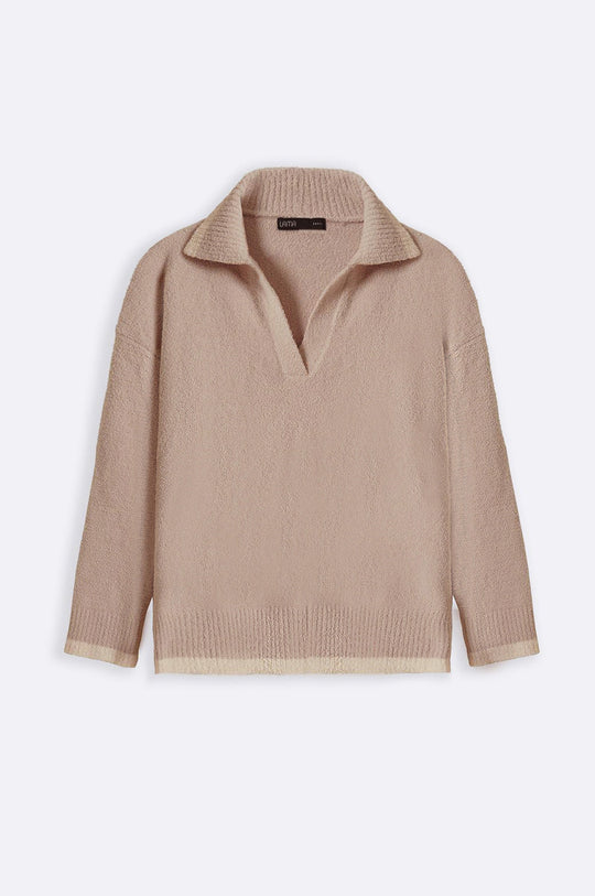 BEIGE MINKY LOUNGE JUMPER