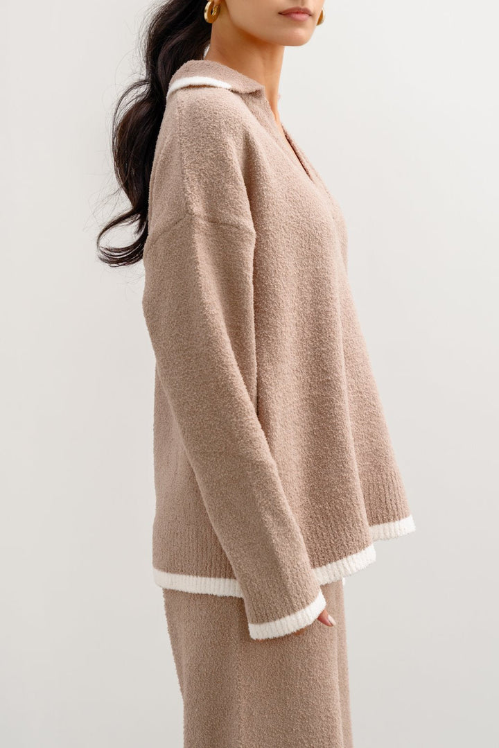 BEIGE MINKY LOUNGE JUMPER