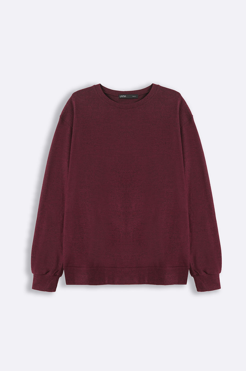 BURGUNDY BASIC SWEATSHIRTS