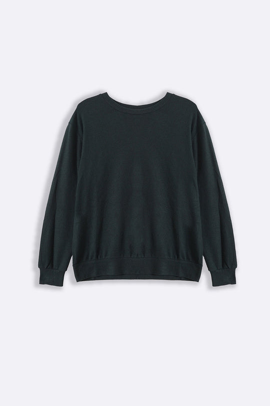 TEAL BASIC SWEATSHIRTS