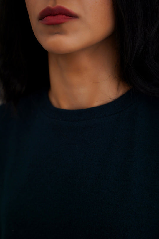 TEAL BASIC SWEATSHIRTS