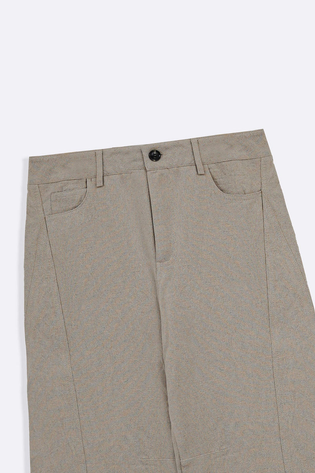 BEIGE LINEN BLEND JEAN PANT