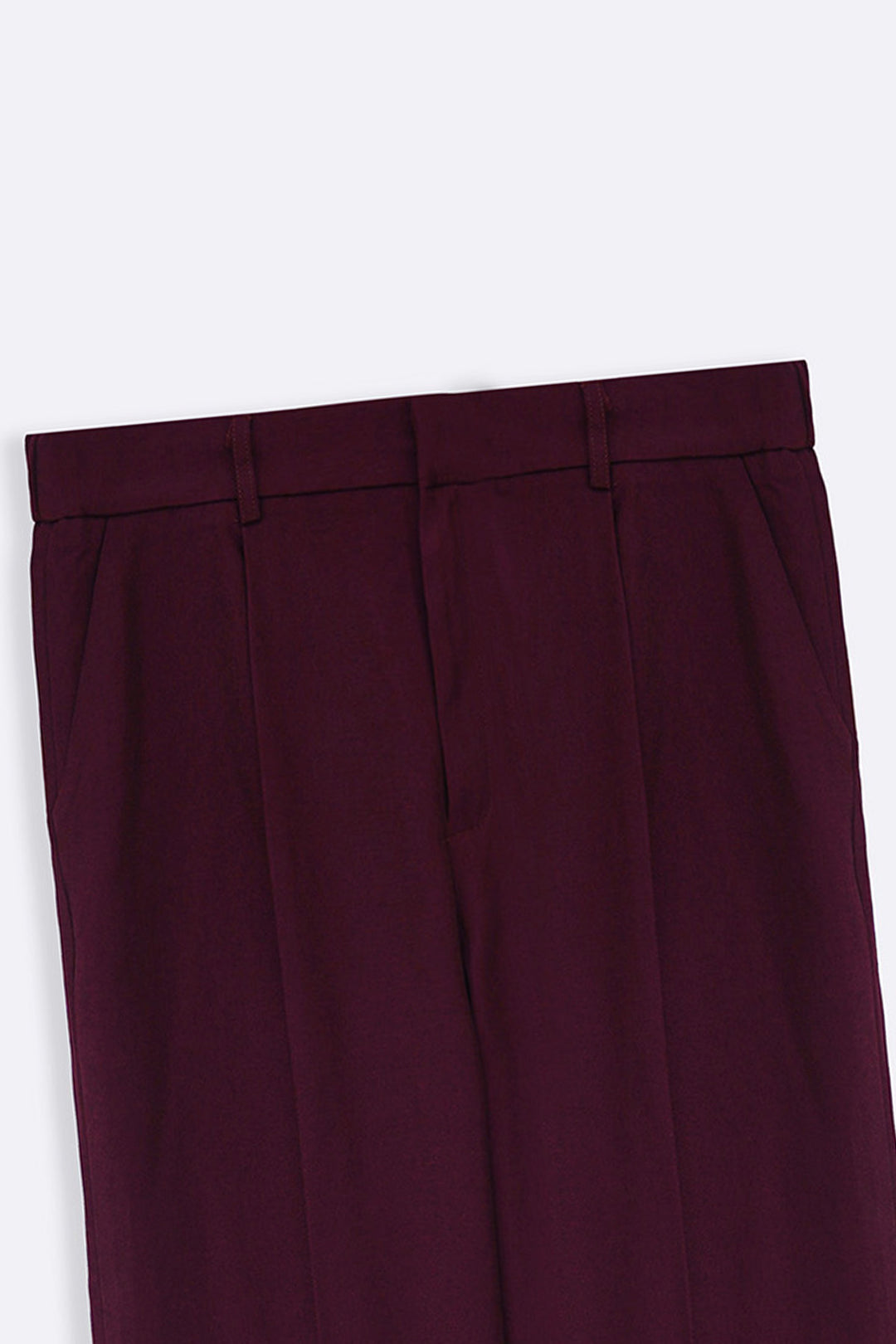 BURGUNDY TAILORED SLIM PANTS