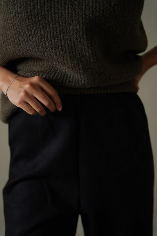 BLACK SUEDE PANTS