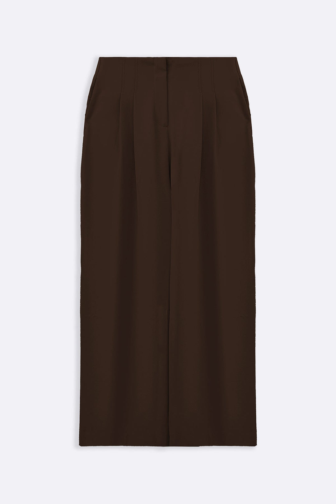 BROWN WORKDAY PLEATED PANTS