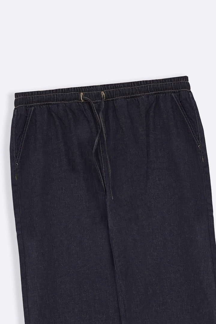 DARK BLUE EASY WIDE LEG JEANS
