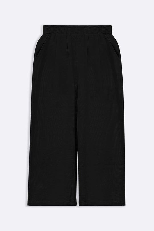 BLACK CROPPED PANTS