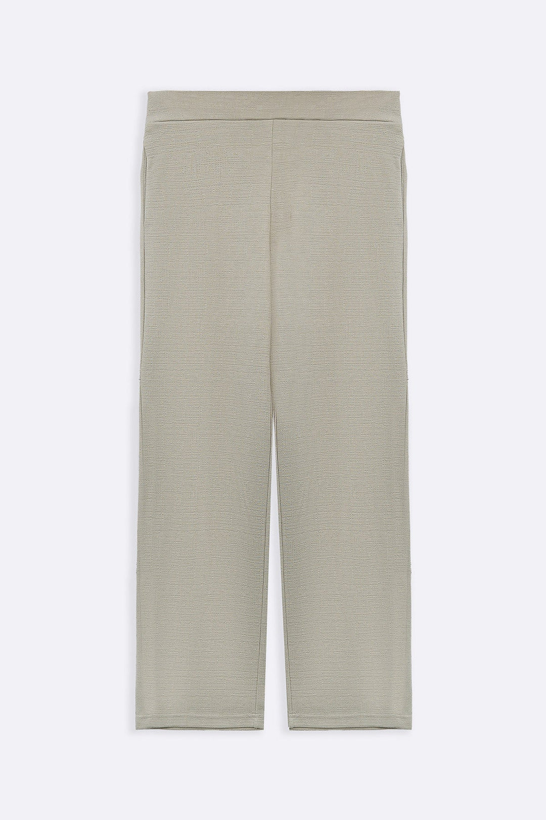 OAT WHITE TEXTURED PANTS