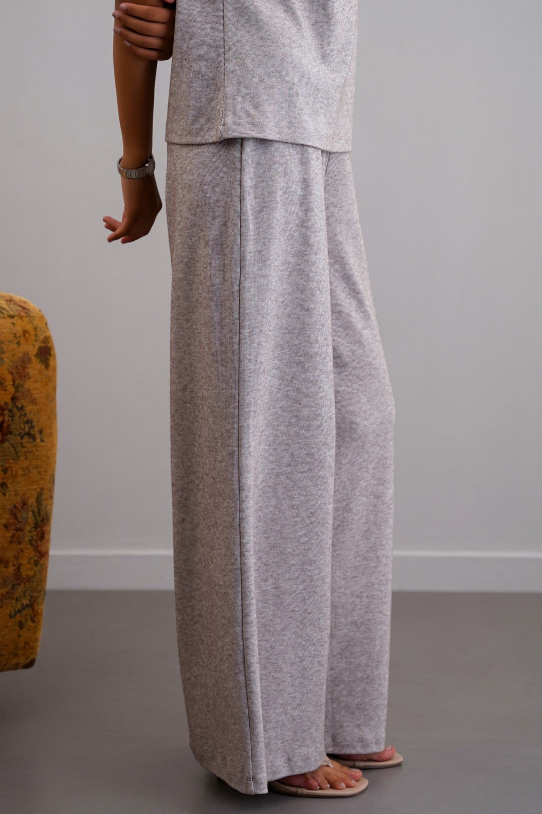 OAT WHITE CLOUD STRETCHY PANTS
