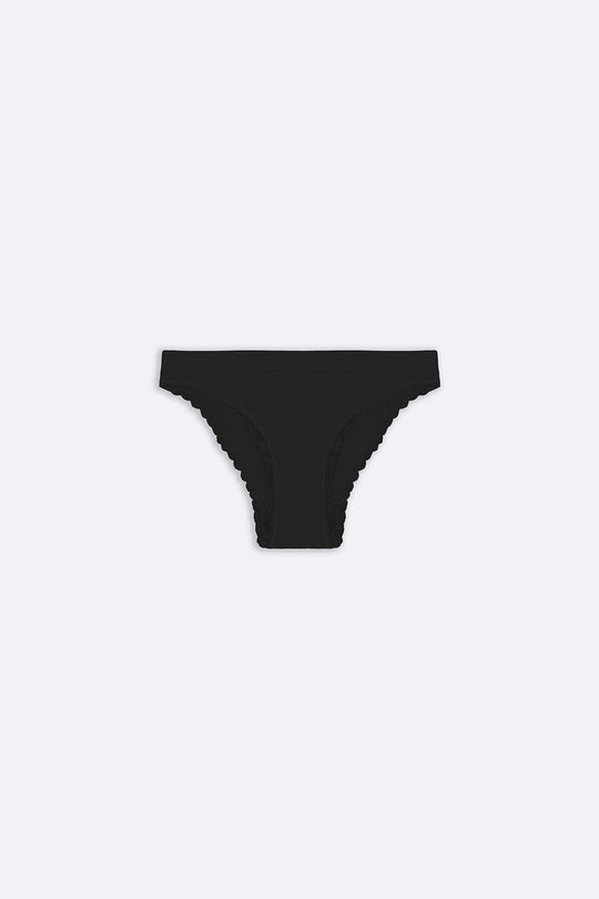 BLACK LACE BRIEF