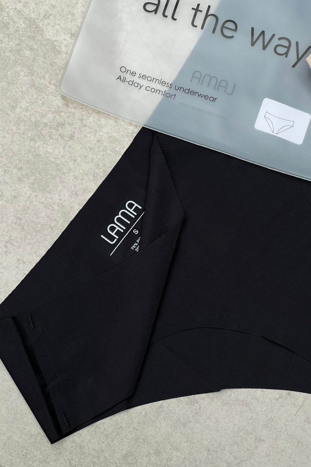 BLACK BAREFIT SEAMLESS BRIEF