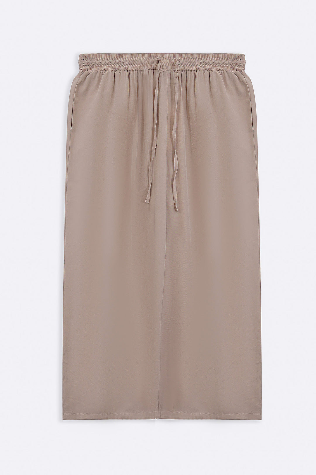 CREAM SLEEK SILK TROUSERS