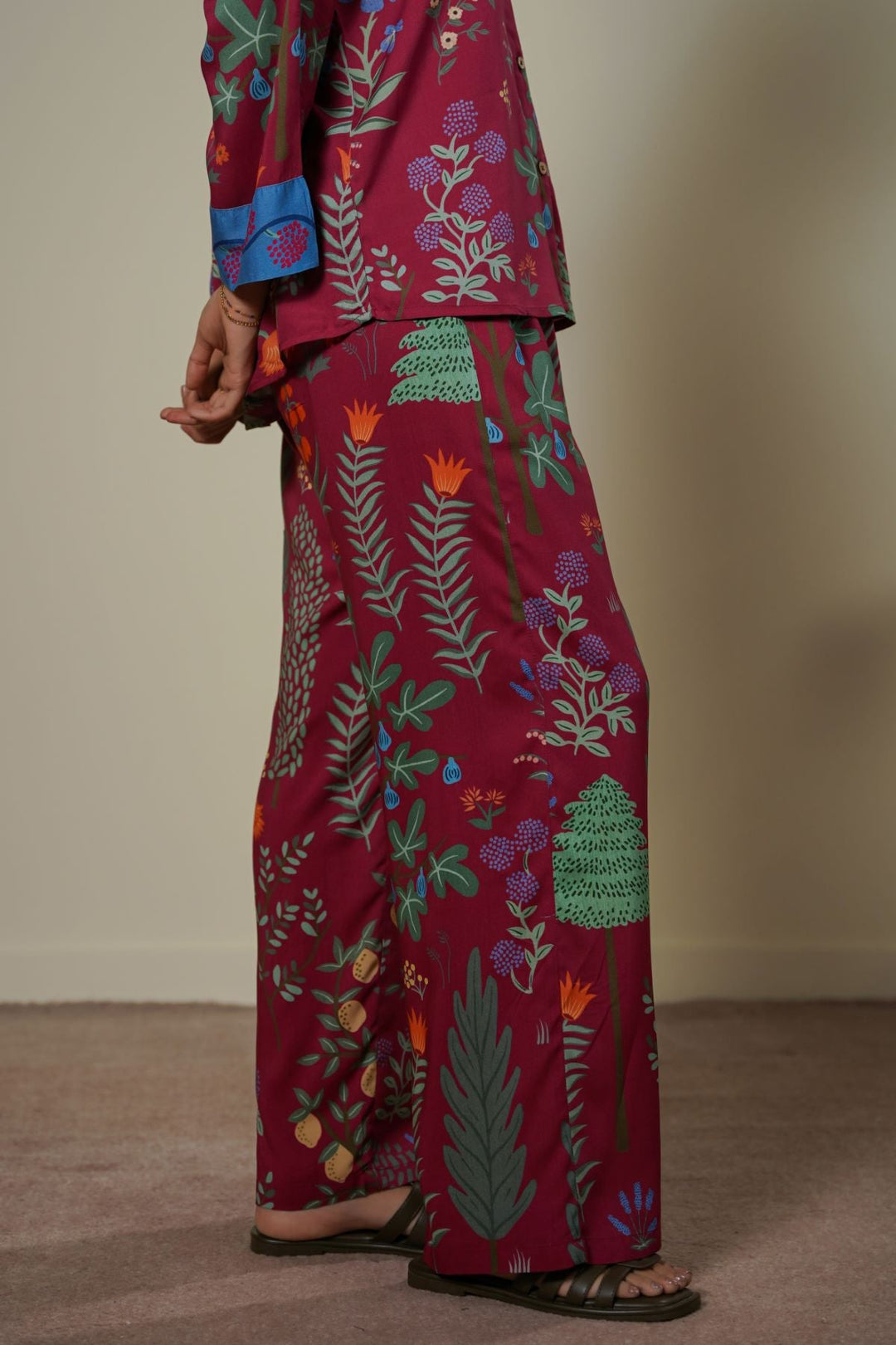 MAROON LEMON JUNGLE PANTS