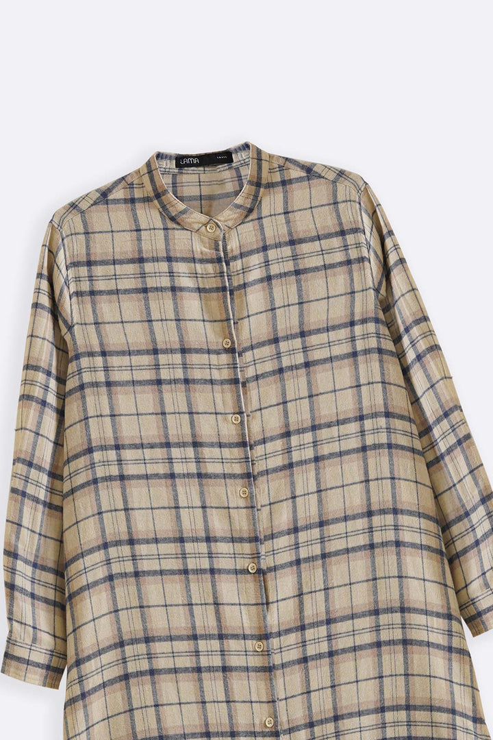 BEIGE ALBA SHIRT DRESS