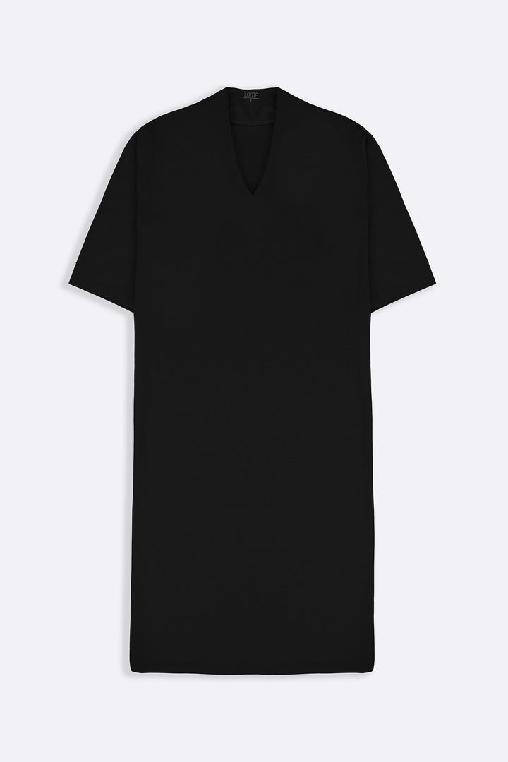 BLACK CASUAL LOUNGE DRESS