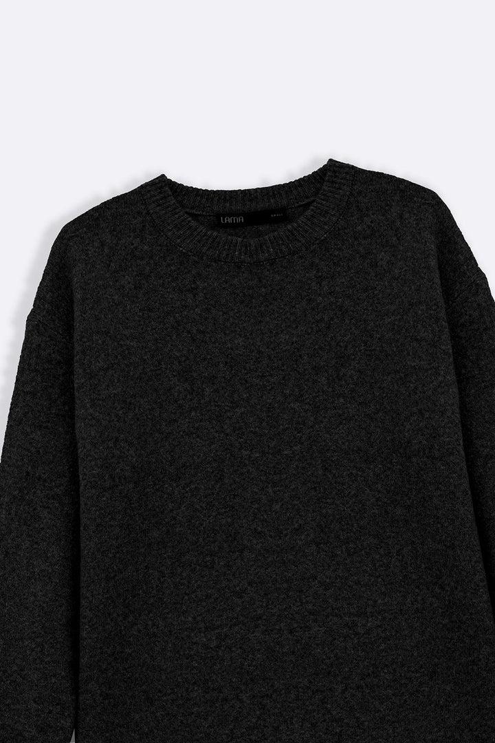 BLACK EVERYTHING WINTER DRESS