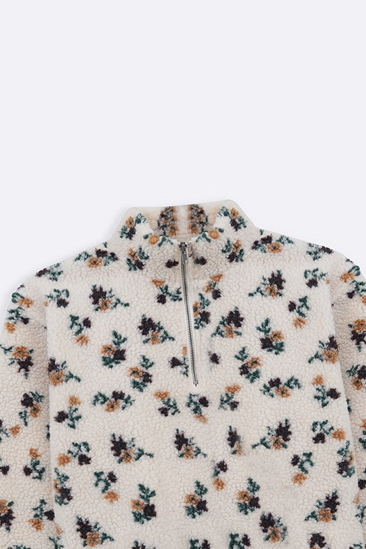 OAT WHITE WEEKEND SHERPA PULLOVER