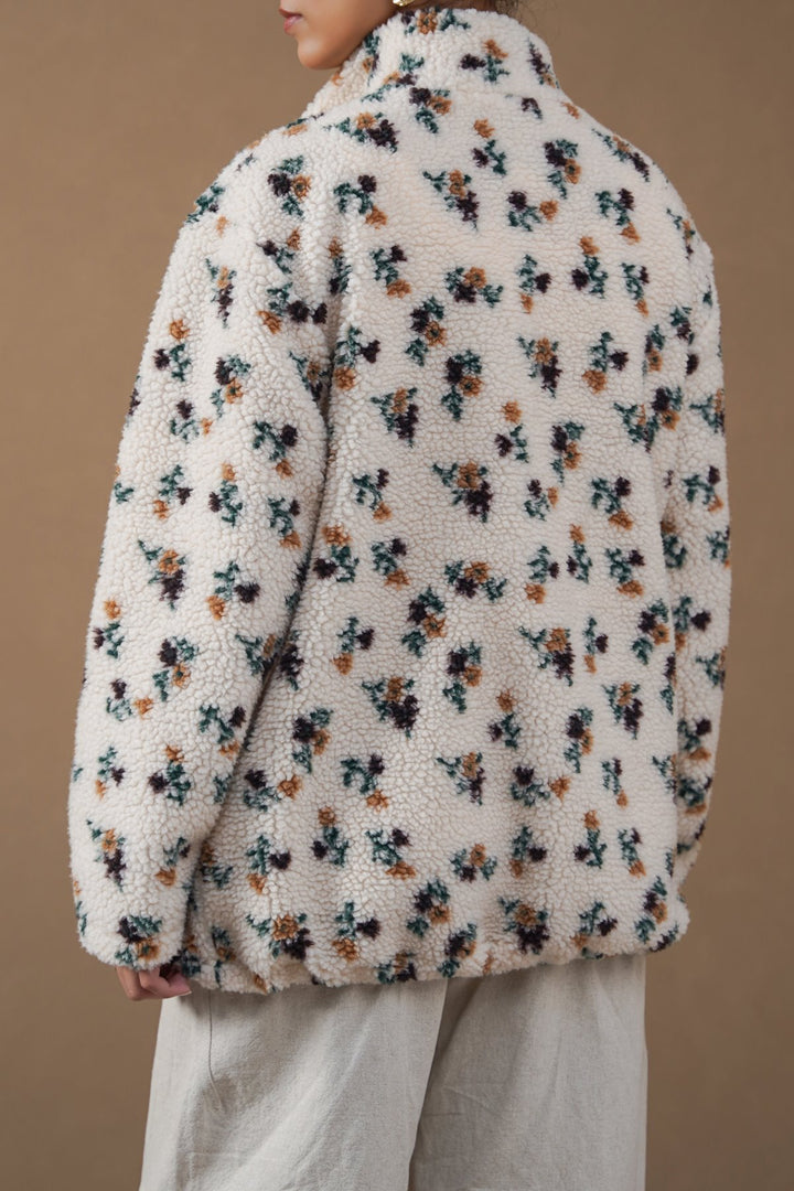 OAT WHITE WEEKEND SHERPA PULLOVER