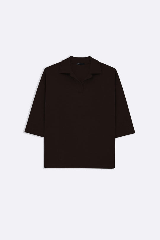 COFFEE TEXTURED POLO