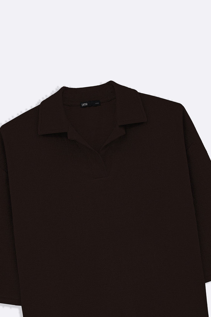 COFFEE TEXTURED POLO
