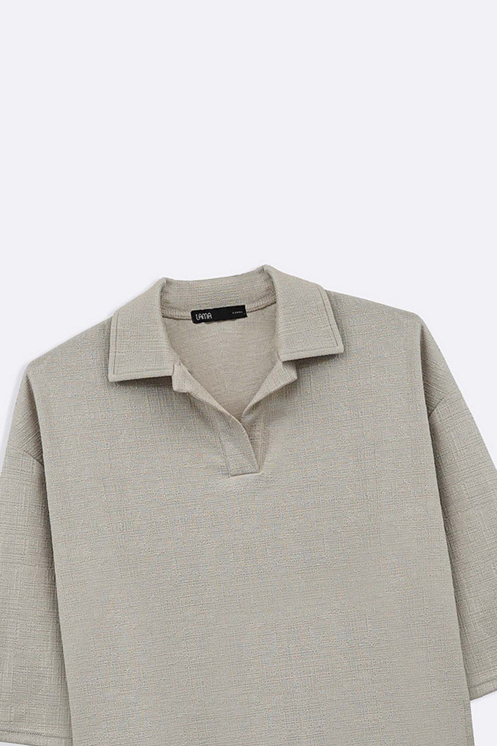 OAT WHITE TEXTURED POLO