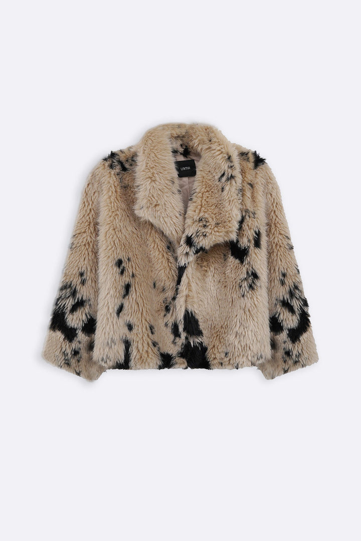 BEIGE RANCH LUXE FUR JACKET