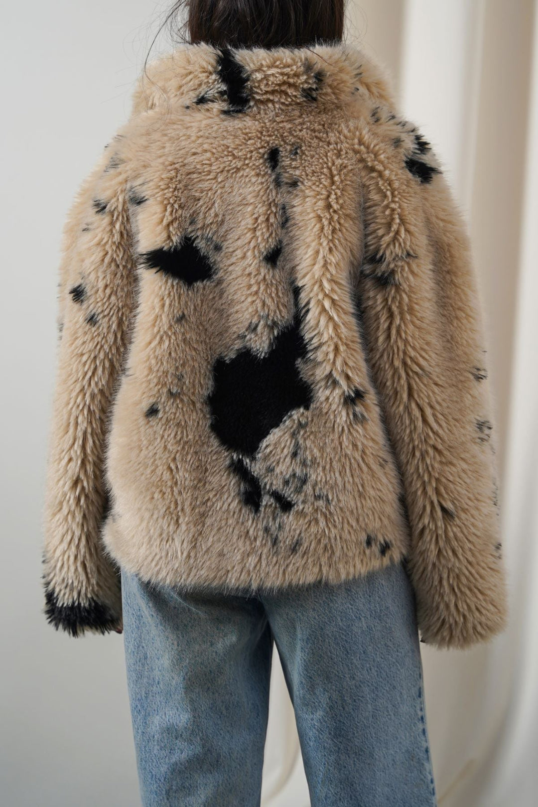 BEIGE RANCH LUXE FUR JACKET