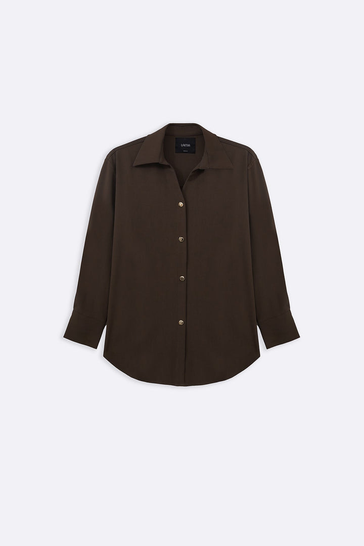 TAUPE MOCCA BUTTON DOWN
