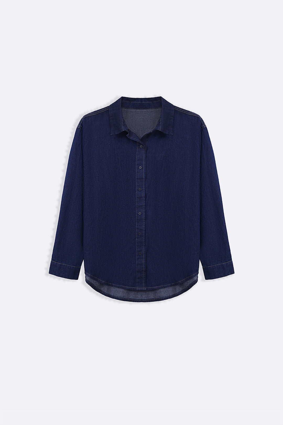 MID BLUE RELAXED DENIM SHIRT
