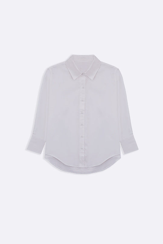 WHITE THE MEANS-BUSINESS SHIRT
