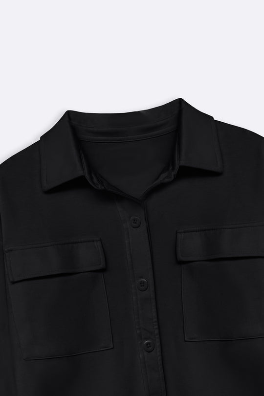BLACK COVER SHACKET
