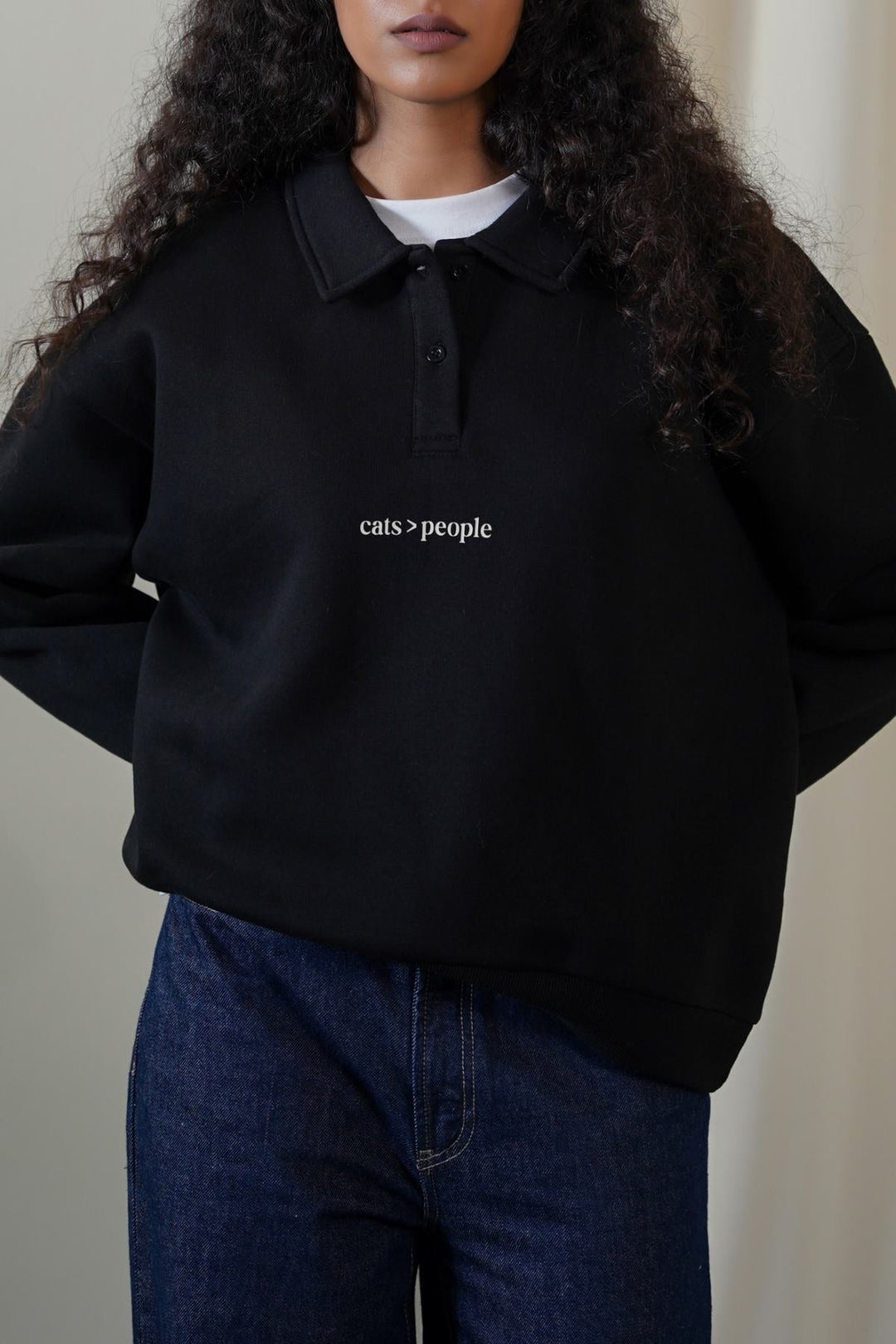 BLACK CAT SUPREMACY FLEECE POLO