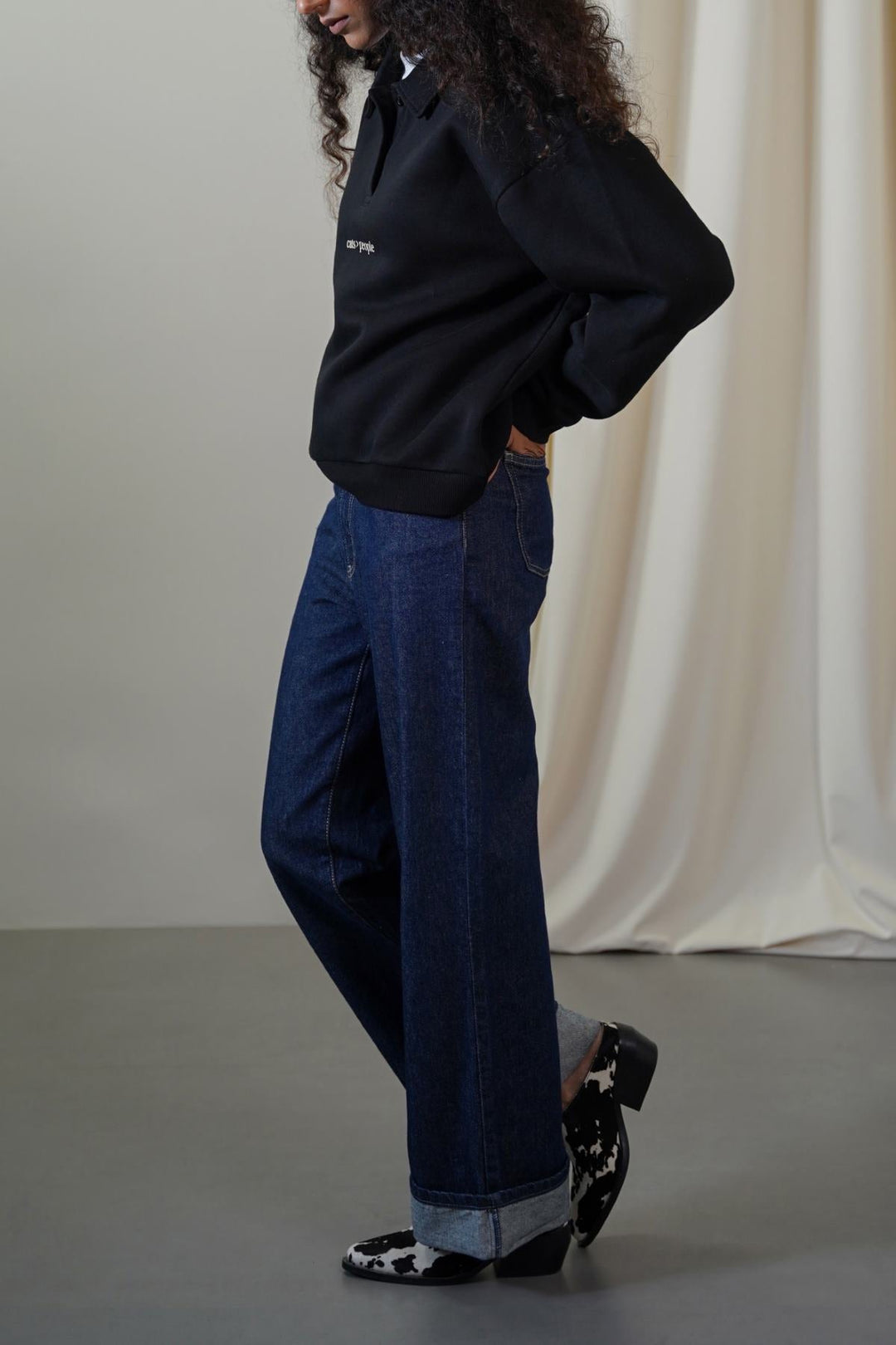 BLACK CAT SUPREMACY FLEECE POLO