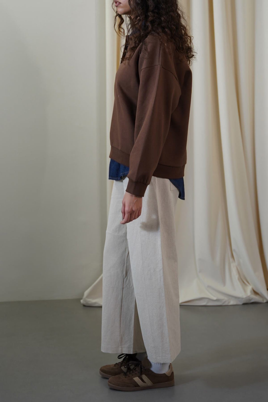 BROWN CLASSIC FLEECE POLO