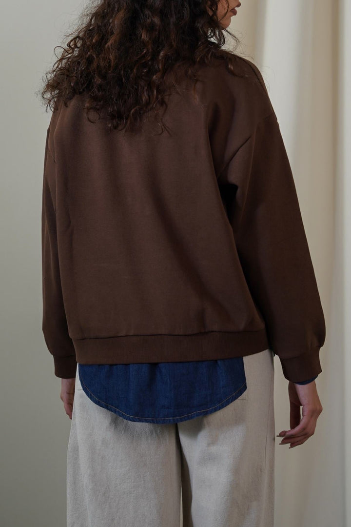 BROWN CLASSIC FLEECE POLO