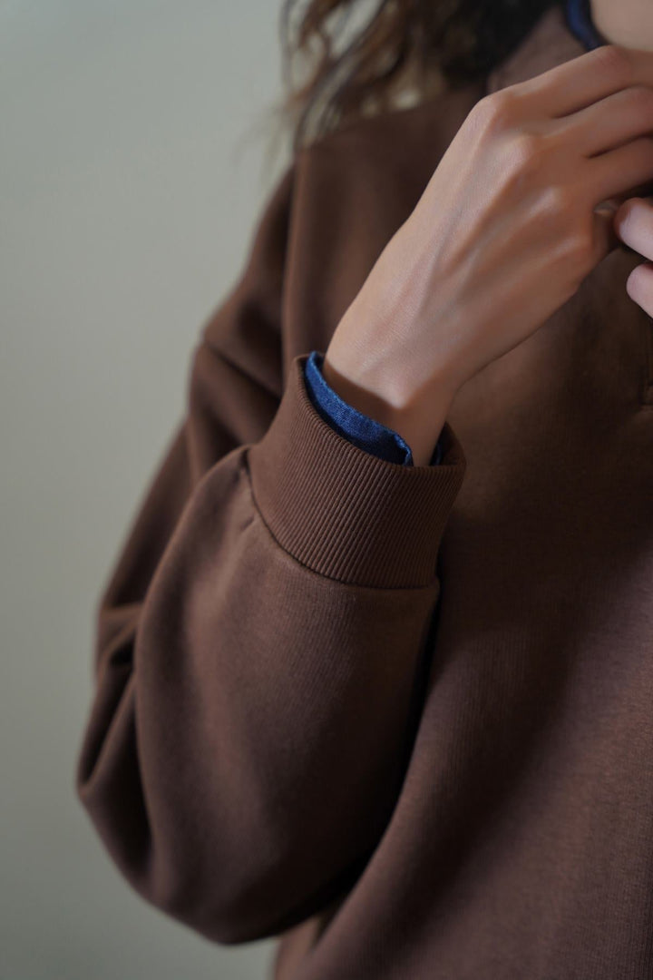 BROWN CLASSIC FLEECE POLO