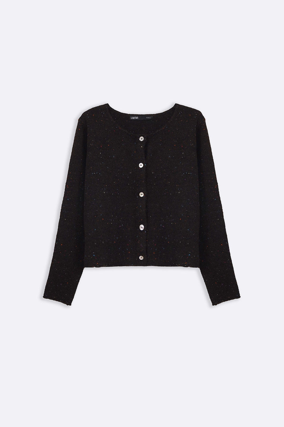 DARK BROWN CONFETTI CARDIGAN